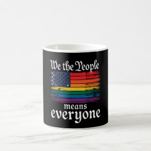 Mug Nous Le Peuple Signifie Tout Le Monde Drapeau USA 