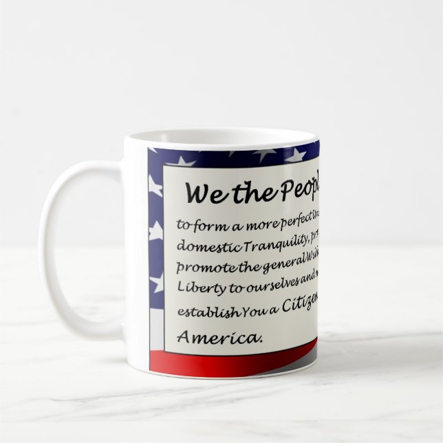 Mug "Nous les personnes…" Nouveau citoyen bienvenu (Gauche)