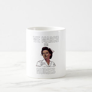 Mug Nous marchons pour les infirmières - Vintage Black