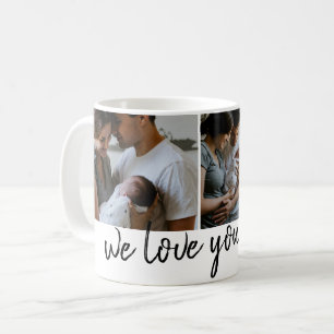 Mug nous t'aimons maman photo moderne blanche pour la 