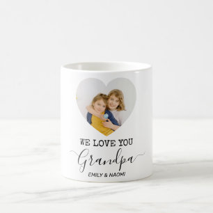Mug Nous Vous Aimons Grand-Père   Photo personnalisée 