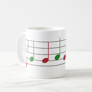 Mug Nous vous souhaitons un Joyeux Noël Note de musiqu