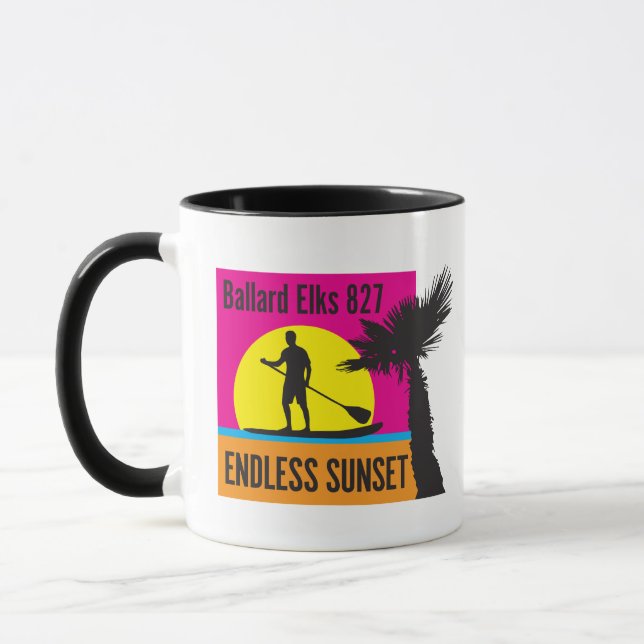 Mug NOUVEAU BAR FUNDRAISER Coucher de soleil sans fin (Gauche)