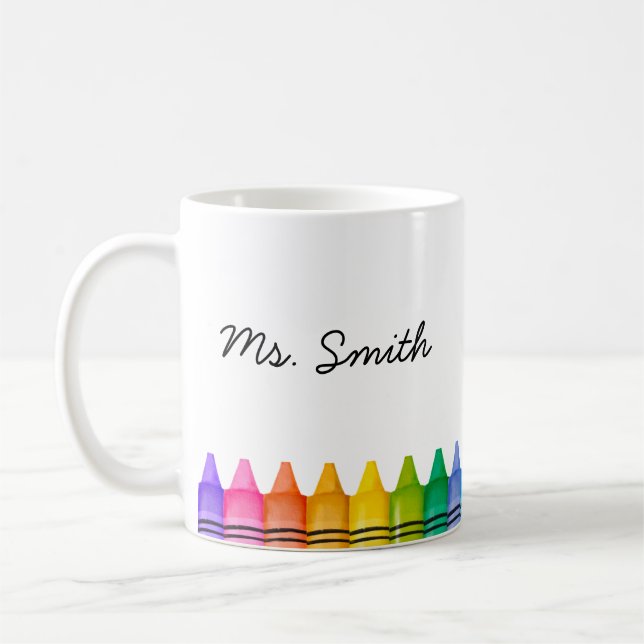 Mug Nouveau cadeau pour enseignant personnalisé Nom de (Gauche)