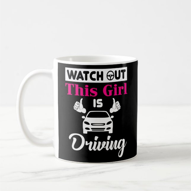 Mug Nouveau Conducteur Forte Et Étudiante (Gauche)