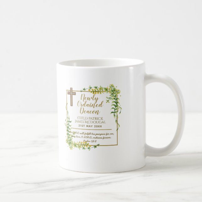 Mug Nouveau Décor Ordonné Deacon Cadeau Écriture Cadea (Droite)
