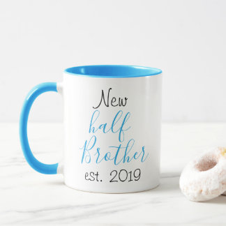 Mug Nouveau demi-frère de la famille relative bleu