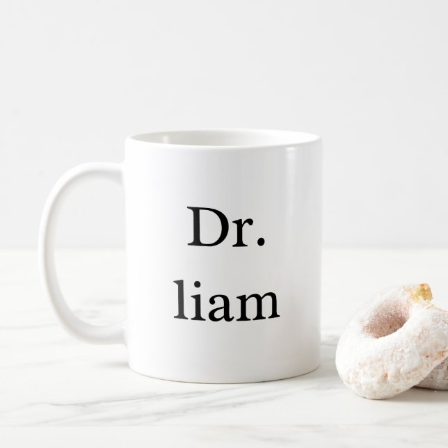 Mug Nouveau Dr Gift, Diplôme de doctorat Cadeau étudia (Avec donut)