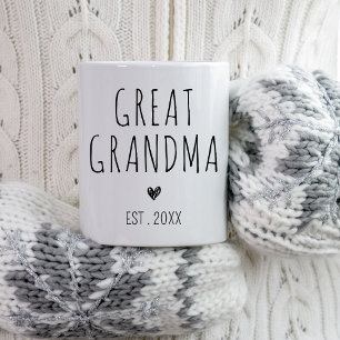 Mug Nouveau grand-mère Faire-part de bébé Révéler les 