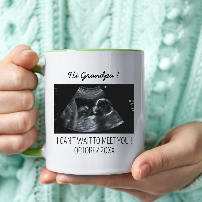 Mug Nouveau grand-père Ultrasound Baby Faire-part Révé (Créateur téléchargé)