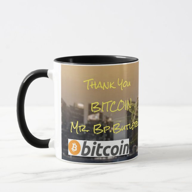Mug Nouveau LOGO Bitcoin (Gauche)