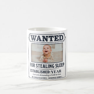 Mug Nouveau-né drôle "Voleur de sommeil établi"