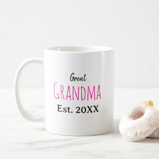 Mug Nouveaux statistiques de naissance de grand-mère