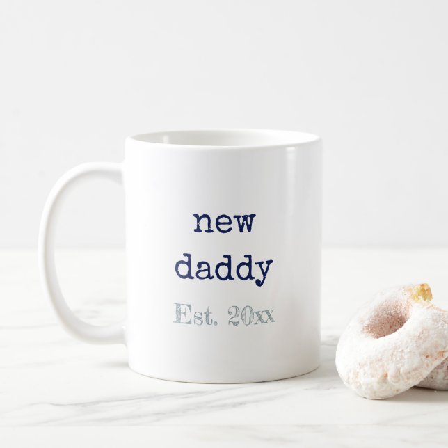 Mug Nouveaux statistiques sur les naissances de papa (Avec donut)