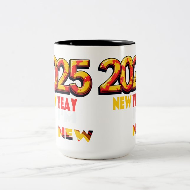 Mug Nouvel An Je suis nouveau (Centre)