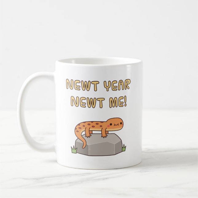 Mug Nouvelle année Newt Me Drôle Résolution du Nouvel  (Gauche)