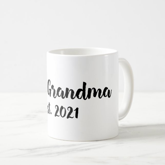 Mug Nouvelle grand-mère est. Grandmères pour la premiè (Devant droit)