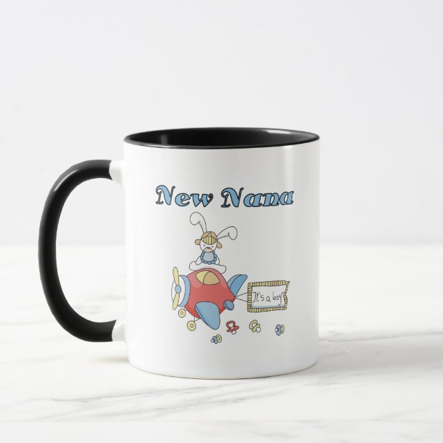 Mug Nouvelle Nana de T-shirts et cadeaux d'avion-garço (Gauche)