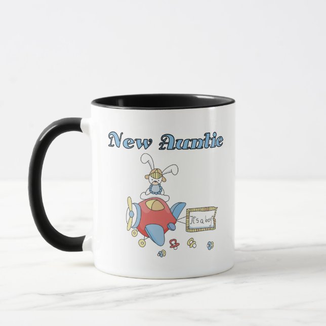 Mug Nouvelle tante - T-shirts et cadeaux d'avion (Gauche)