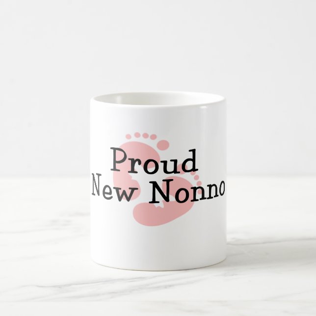 Mug Nouvelles empreintes de pas fières de bébé de (Centre)