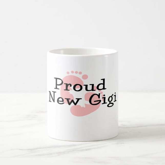 Mug Nouvelles empreintes de pas fières de bébé de Gigi (Centre)