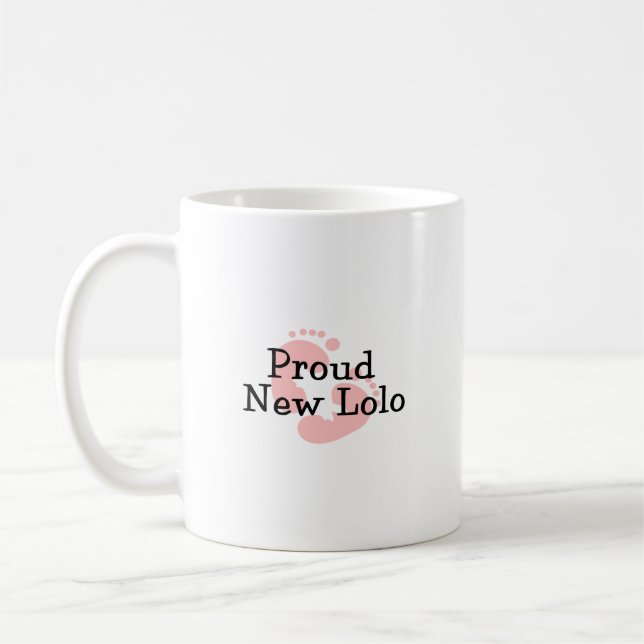 Mug Nouvelles empreintes de pas fières de bébé de Lolo (Gauche)