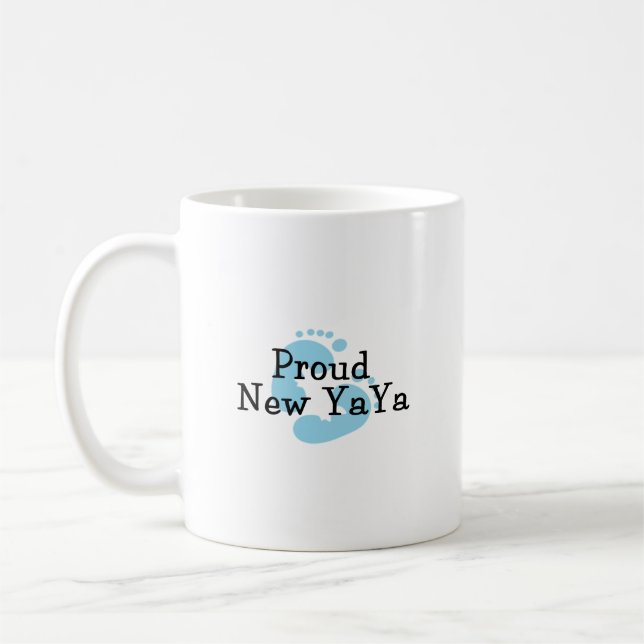 Mug Nouvelles empreintes de pas fières de bébé de Yaya (Gauche)