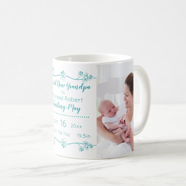 Mug Nouvelles photos de grand-papa et stat de (Devant droit)