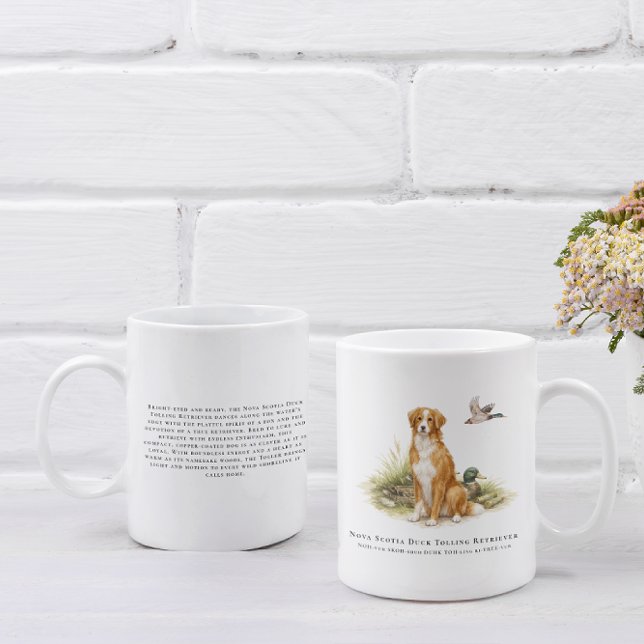 Mug Nova Scotia Duck Toller Dog & Breed Quote (Créateur téléchargé)