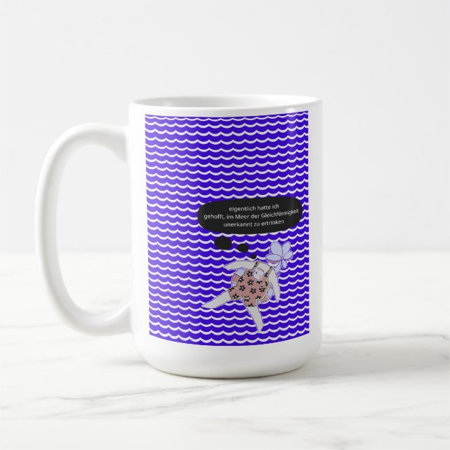 Mug noyés de façon non reconnue dans la mer d'uniformi (Gauche)