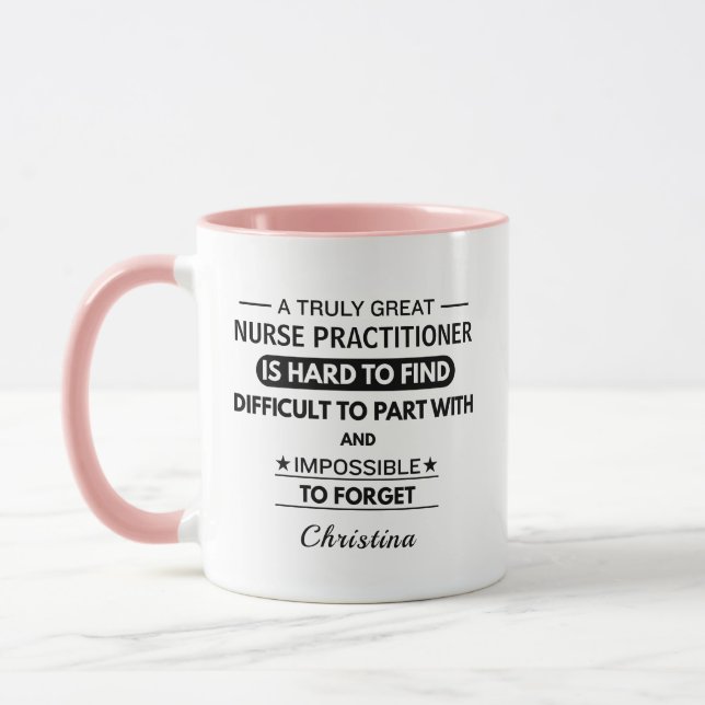 Mug NP Thank You Personalized Nurse Practitioner (Gauche)
