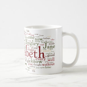 Mug Nuage de mot de fierté et de préjudice