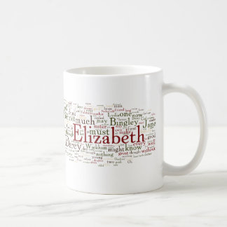 Mug Nuage de mot de fierté et de préjudice