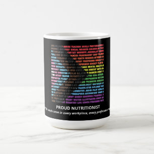Mug Nuage de mots arc-en-ciel de diversité LGBT Fière