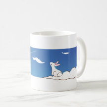 Nuage regardant le boug de lapin du ciel