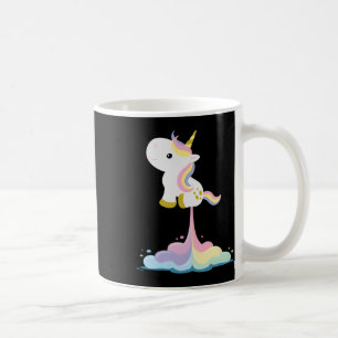 Mug Nuages arc-en-ciel de la fusée Unicorn