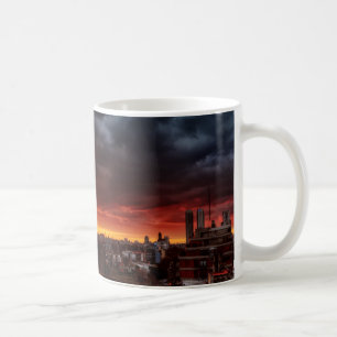 Mug Nuages, coucher du soleil et rouge