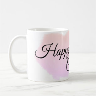 Mug Nuages rose orange pastel heureux anniversaire mod