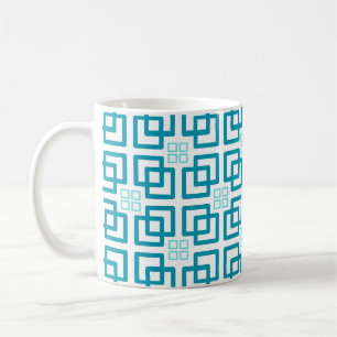 Mug Nuances de sarcelle carrés