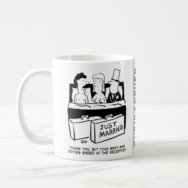 Mug Nuit de Mariage de lune de miel pour mariée et cha (Gauche)