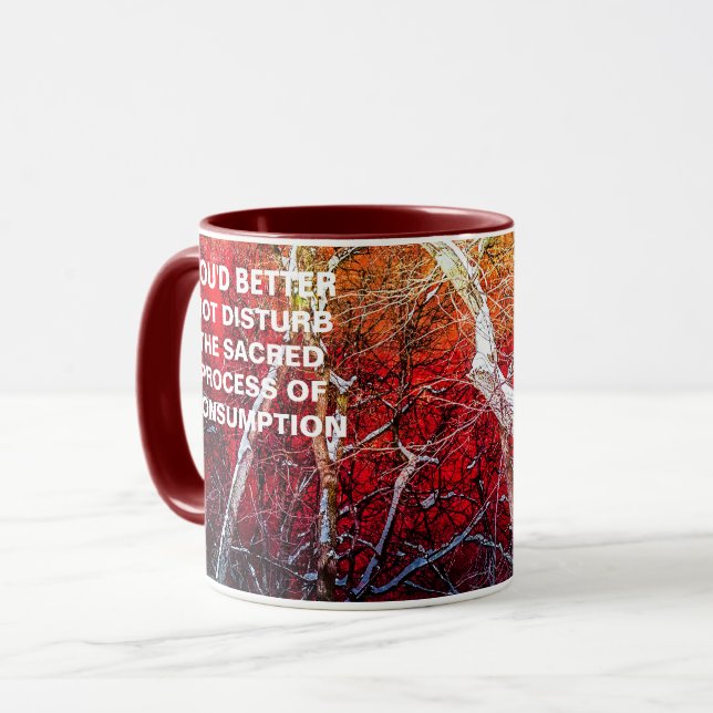 Mug Nuit d'hiver rouge (Devant gauche)