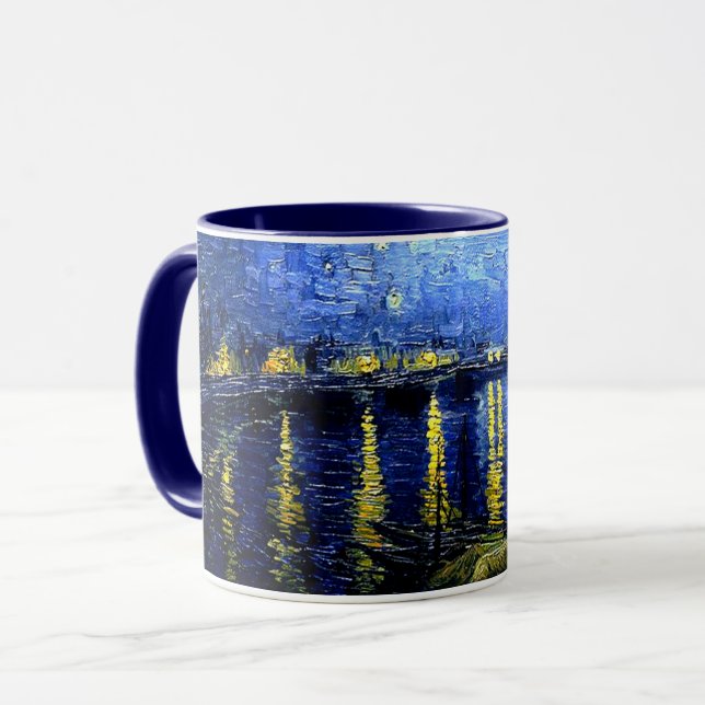 Mug Nuit étoilée au-dessus du Rhône par van Gogh (Devant gauche)