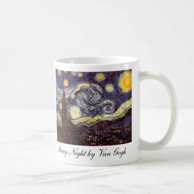 Mug Nuit étoilée par Van Gogh (Droite)