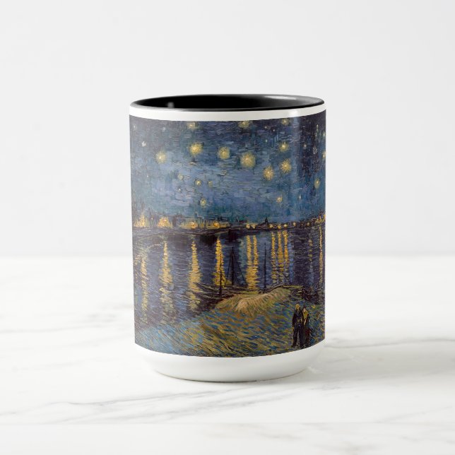 Mug Nuit étoilée sur le Rhône par Vincent Van Gogh (Centre)