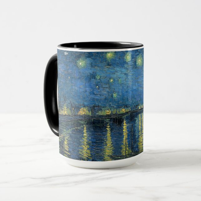 Mug Nuit étoilée sur le Rhône-Vincent van Gogh (Devant gauche)