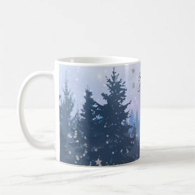 Mug Nuit silencieuse Saint-Nuit Magie Hiver Illustrati (Gauche)