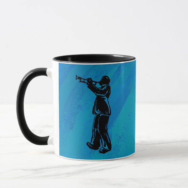 Mug Nuits de Boogie de New York Trumpet Bleu (Gauche)