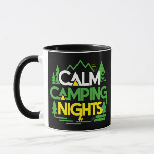 Mug Nuits de Camping Calme, camp d'été