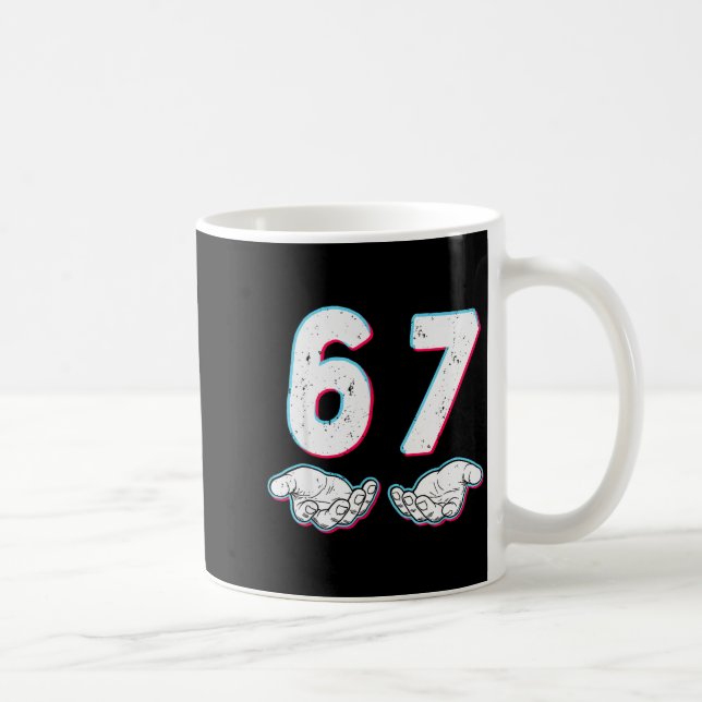 Mug Number 67 Matching Six Seven 6 7 Meme 6-7 Hallowee (Droite)