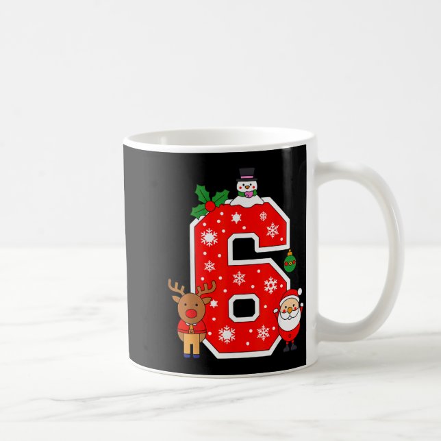 Mug Number 6 67 Meme Couple Pajamas Christmas Matching (Droite)